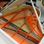 Schimmel Wilhelm 180 Grand Piano White Polish open